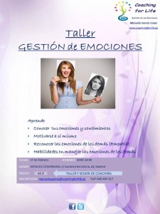 Flyer Gestión de Emociones y sesion coaching Febrero 2018